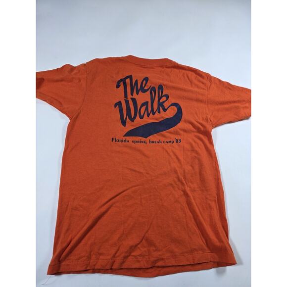 Florida Spring Break Camp 1983 Shirt Orange Medium Lake Aurora - Picture 2 of 4